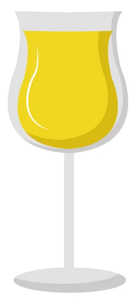 黄色果汁，插图，白色背景上的矢量. — 图库矢量图片
