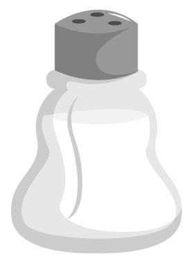 Tuz karıştırıcı, illüstrasyon, beyaz arkaplanda vektör.