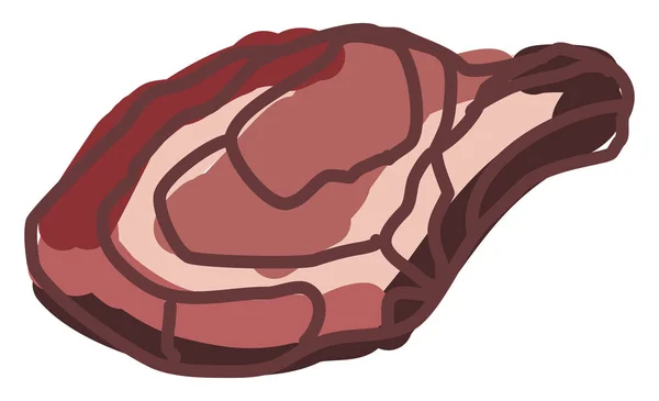 Bistecca osso, illustrazione, vettore su sfondo bianco . — Vettoriale Stock