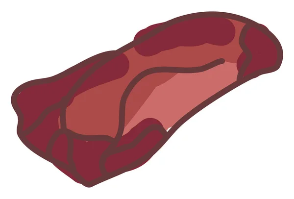 Filete de carne, ilustración, vector sobre fondo blanco . — Archivo Imágenes Vectoriales