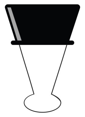 Kağıt ataç, illüstrasyon, beyaz arkaplan üzerindeki vektör.