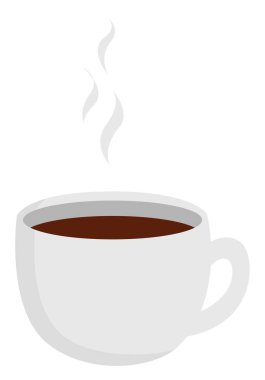 Kahve, illüstrasyon, beyaz arka plan üzerinde vektör.