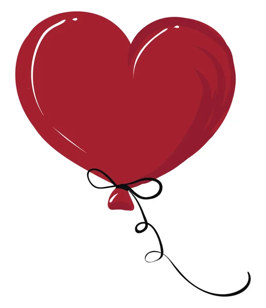 心脏气球，插图，白色背景上的矢量. — 图库矢量图片