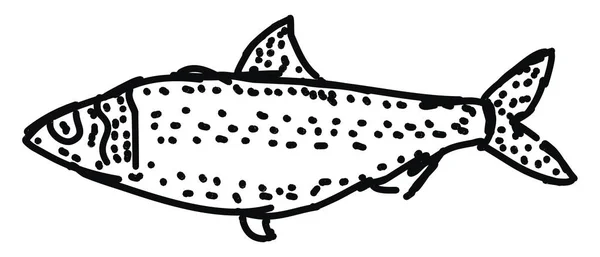 Blueback peixe, ilustração, vetor sobre fundo branco . — Vetor de Stock