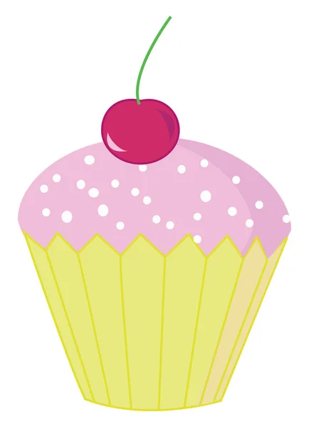 Cake, illustration, vector on white background. — Stock Vector