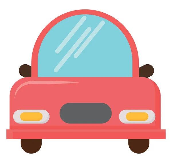 Auto rossa, illustrazione, vettore su sfondo bianco. — Vettoriale Stock