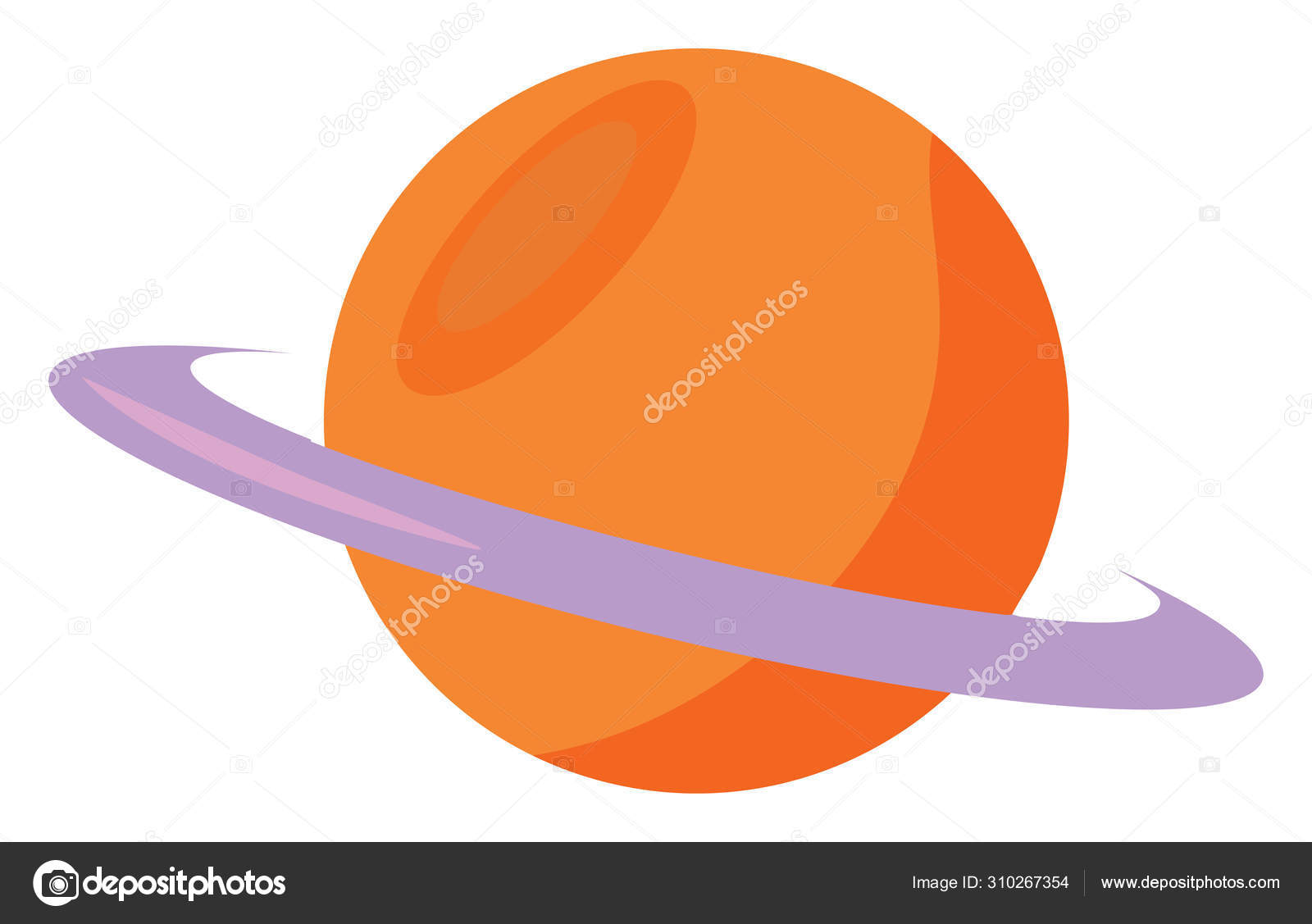 Saturn Illustration Vector On White Background Vector Image By C Morphart Vector Stock 310267354