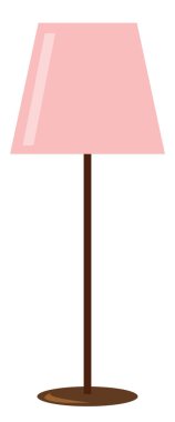 Pembe lamba, illüstrasyon, beyaz arkaplanda vektör.