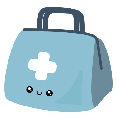 İlk yardım, illüstrasyon, beyaz arkaplan üzerindeki vektör.