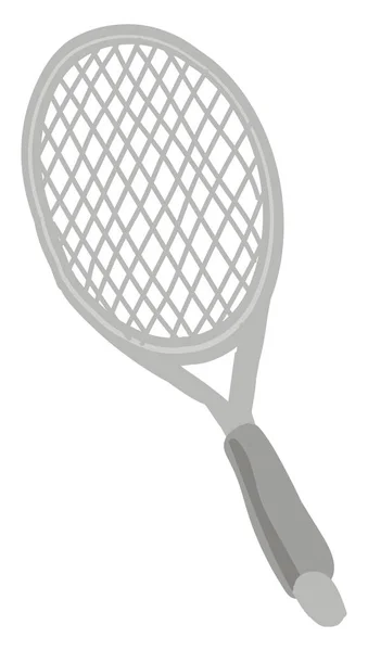 Raqueta de tenis, ilustración, vector sobre fondo blanco. — Vector de stock