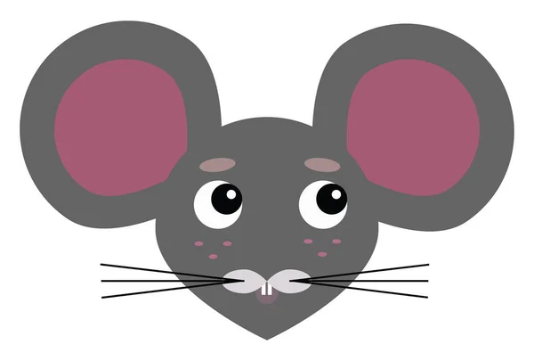 Ratón, ilustración, vector sobre fondo blanco . — Vector de stock