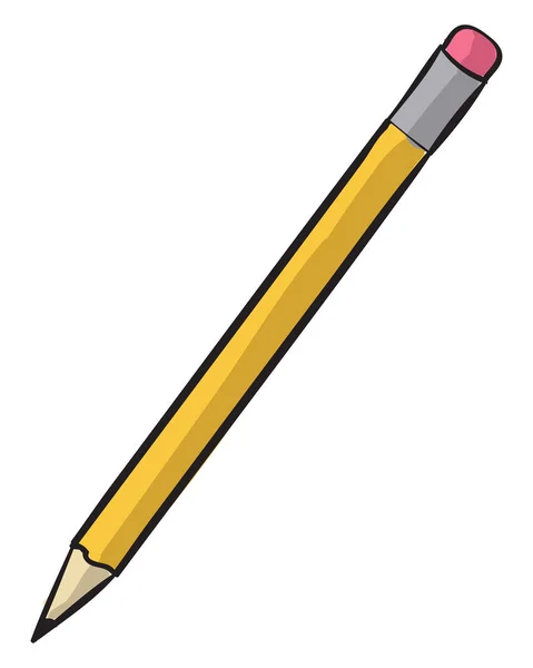Dessin au crayon, illustration, vecteur sur fond blanc . — Image vectorielle