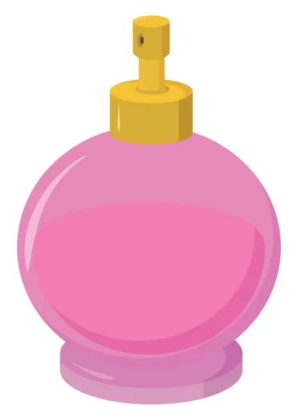 Perfume rosa, ilustración, vector sobre fondo blanco . — Archivo Imágenes Vectoriales