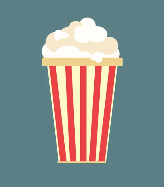 Popcorn, illustrazione, vettore su sfondo bianco . — Vettoriale Stock