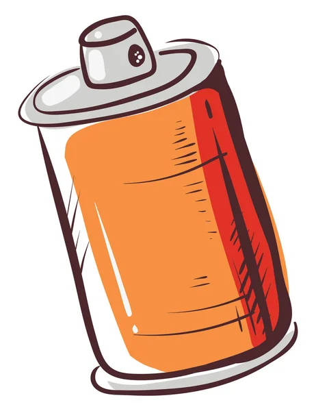 Orange spray, illustration, vector on white background. — Stock Vector