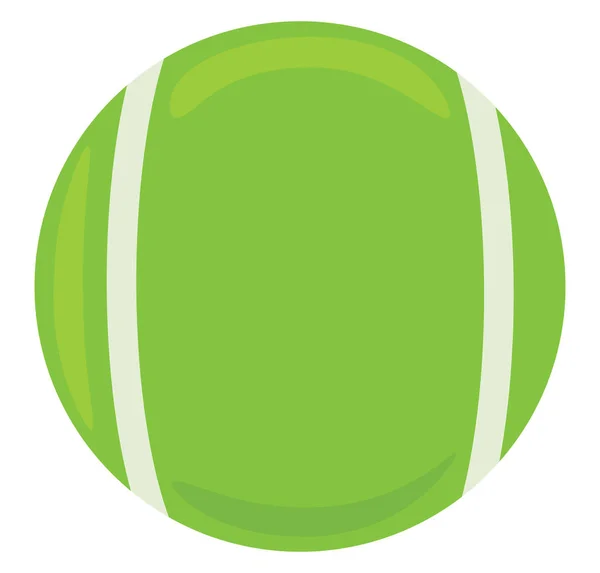 Tennis bal, illustratie, vector op witte achtergrond. — Stockvector