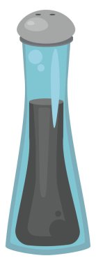 Siyah biber, illüstrasyon, beyaz arkaplanda vektör