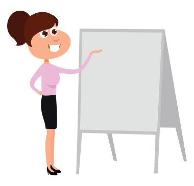 İş yöneticisi, illüstrasyon, beyaz arkaplan üzerindeki vektör