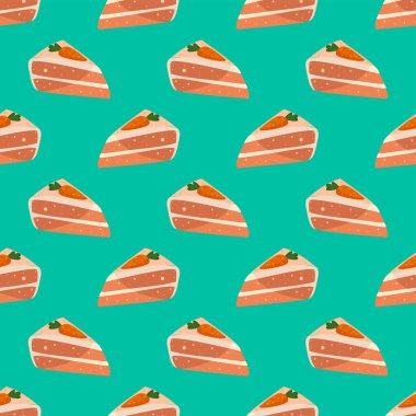 Kek deseni, yeşil arkaplanda pürüzsüz desen.