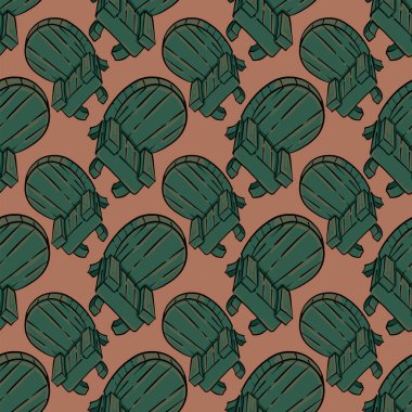 Sandalye deseni, turuncu arka planda pürüzsüz desen..