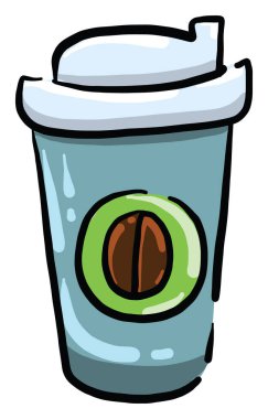 Kahve, resim, beyaz arkaplanda vektör.