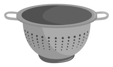 Colander, illüstrasyon, beyaz arkaplan üzerindeki vektör