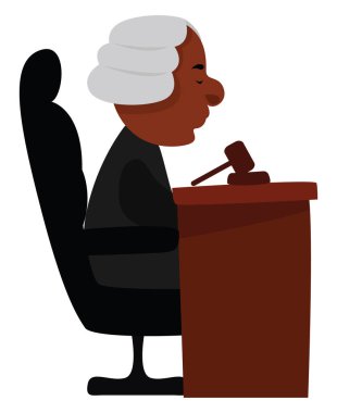 Mahkeme, illüstrasyon, beyaz arkaplan üzerindeki vektör