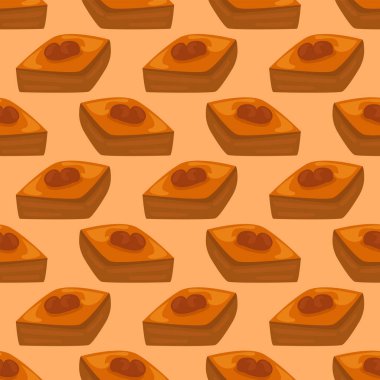 Baklava deseni, turuncu arka planda pürüzsüz desen..