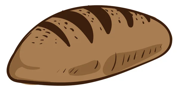 Braunes Brot Illustration Vektor Auf Weißem Hintergrund — Stockvektor