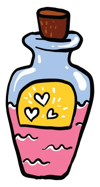 Potion Amour Illustration Vecteur Sur Fond Blanc — Image vectorielle