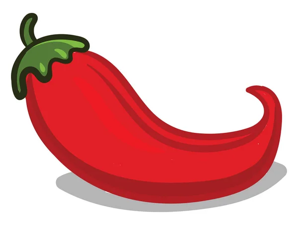 Chili Pepper Illustration Vector White Background — Stock Vector
