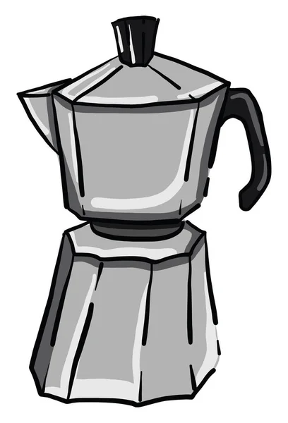 Coffee Maker Illustration Vector White Background — Stock Vector