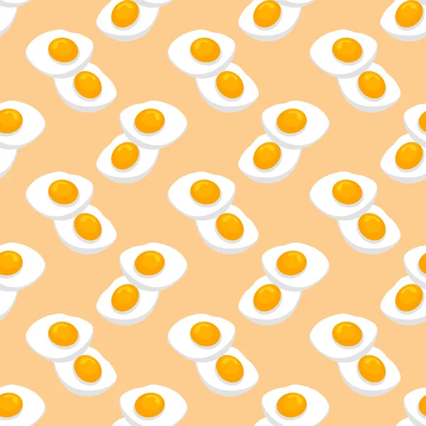 Eggs Pattern Seamless Pattern Light Background — Stock Vector