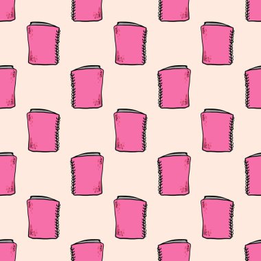 Pembe defter deseni, pembe arkaplanda pürüzsüz desen.