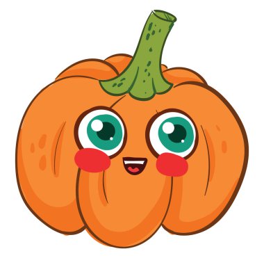 Balkabağı, illüstrasyon, beyaz arkaplan vektörü