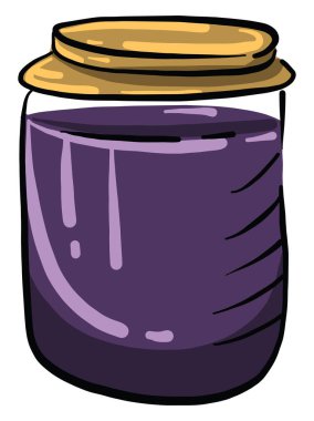 Mor reçel, illüstrasyon, beyaz arkaplanda vektör