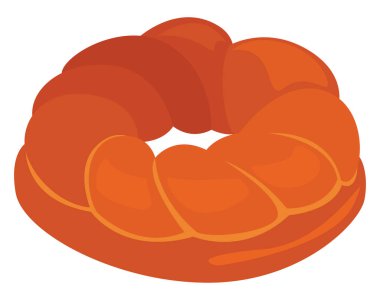 Kalak ekmeği, illüstrasyon, beyaz arkaplan üzerindeki vektör