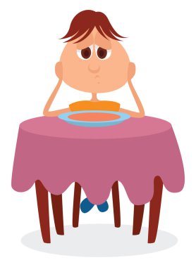 Masada soğan çorbası, illüstrasyon, beyaz arka planda vektör