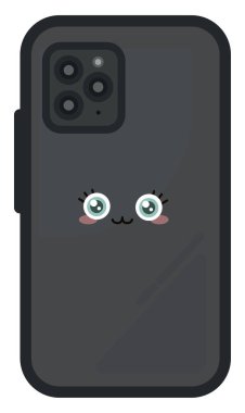 Hoş telefon, illüstrasyon, beyaz arkaplanda vektör