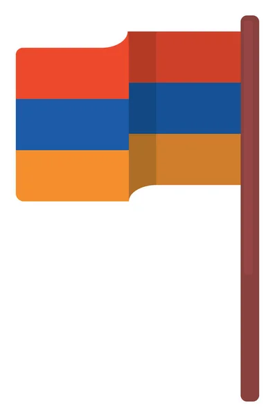 Flagge Eines Landes Illustration Vektor Auf Weißem Hintergrund — Stockvektor