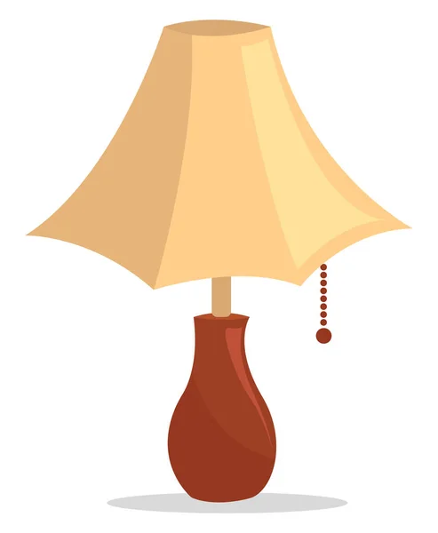 Настольная Лампа Иллюстрация Вектор Белом Фоне — стоковый вектор