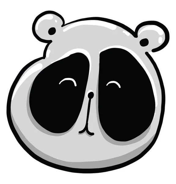 Panda Kopf Illustration Vektor Auf Weißem Hintergrund — Stockvektor