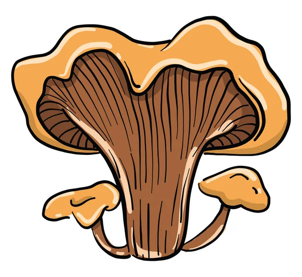 Champignon Toxique Illustration Vecteur Sur Fond Blanc — Image vectorielle