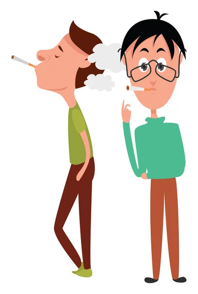 Quarto Para Fumadores Ilustração Vetor Sobre Fundo Branco — Vetor de Stock