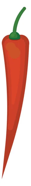 Rote Paprika Illustration Vektor Auf Weißem Hintergrund — Stockvektor