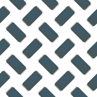 Mavi kutu, beyaz arkaplanda pürüzsüz desen.