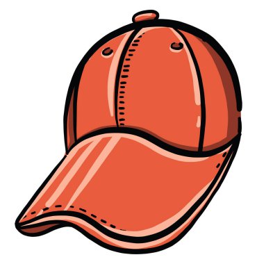 Kırmızı başlık, illüstrasyon, beyaz arkaplan vektörü