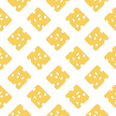 Sarı peynir, beyaz arkaplanda pürüzsüz desen.