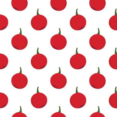 Kırmızı inek üzümü, beyaz arka planda pürüzsüz desen.