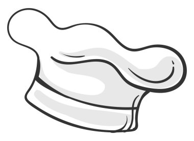 Küçük şef şapkası, illüstrasyon, beyaz arka planda vektör